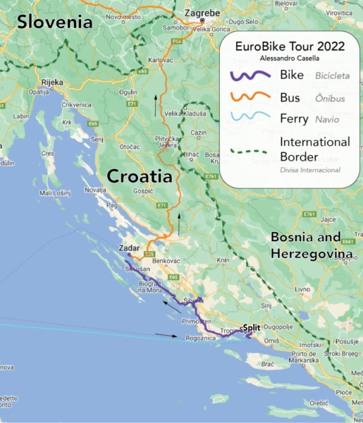 Percurso por País EuroBike 2022 com Legenda-07 Croácia